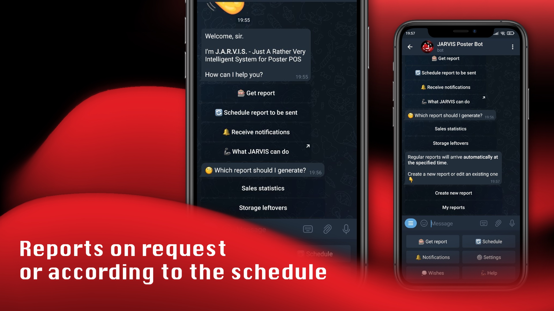 Reports and notifications about orders in Telegram