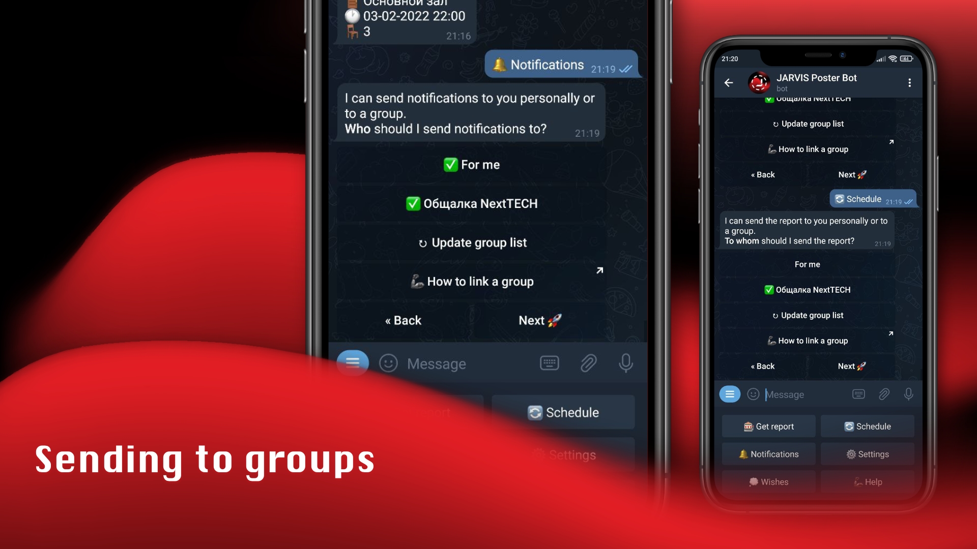 Reports and notifications about orders in Telegram