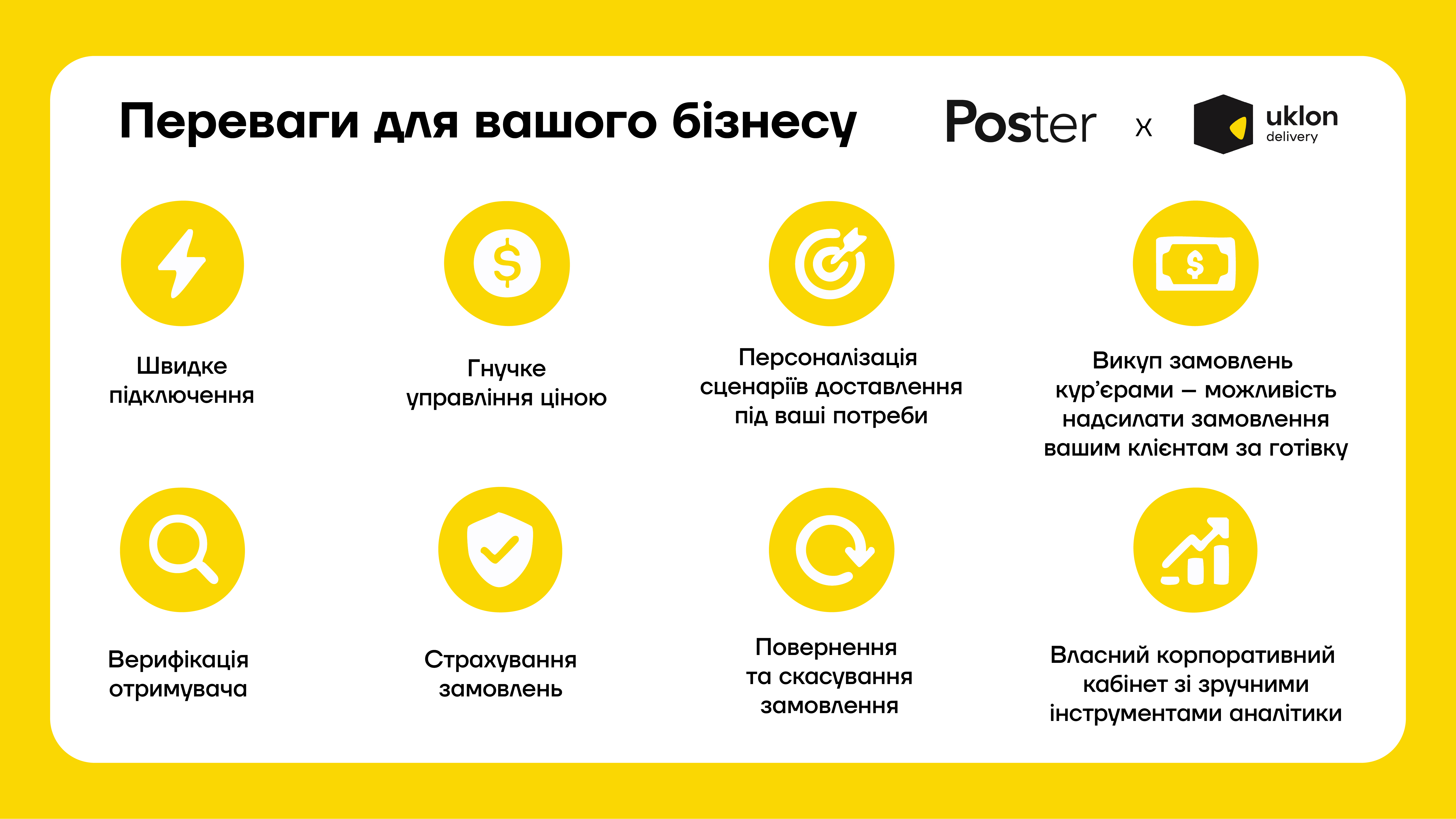 Доставка еды на авто и курьерами Uklon